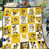 Michigan Wolverines NCAA Mickey Disney Fleece Blanket Quilt2B1 sP8YV