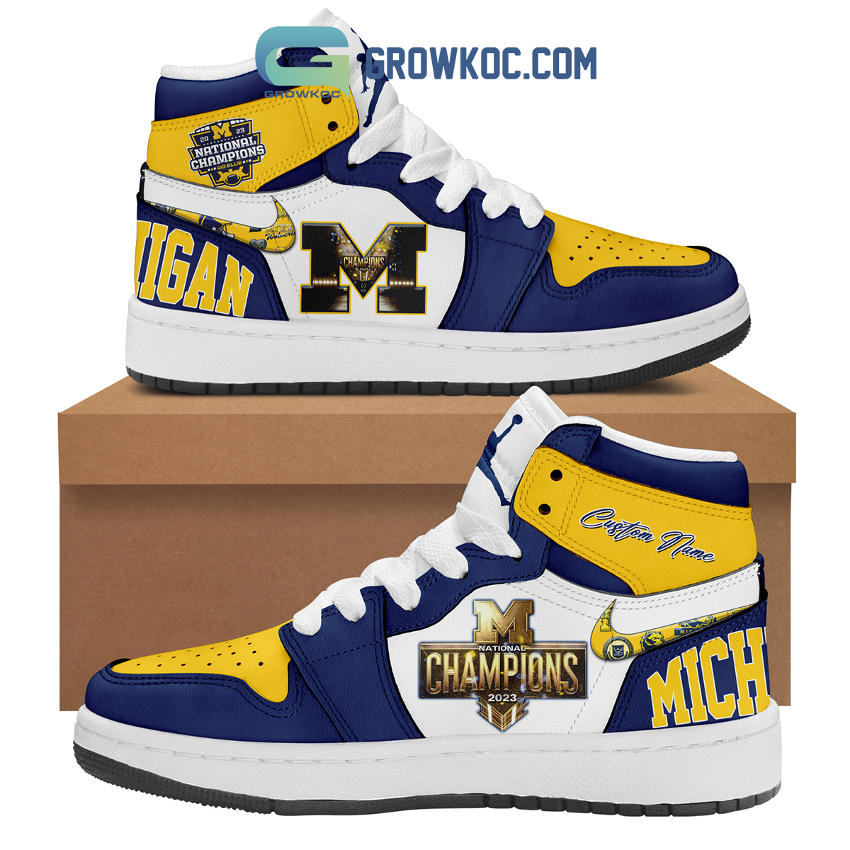 Michigan Wolverines National Champions 2023 Shoe2B1 DAKj0