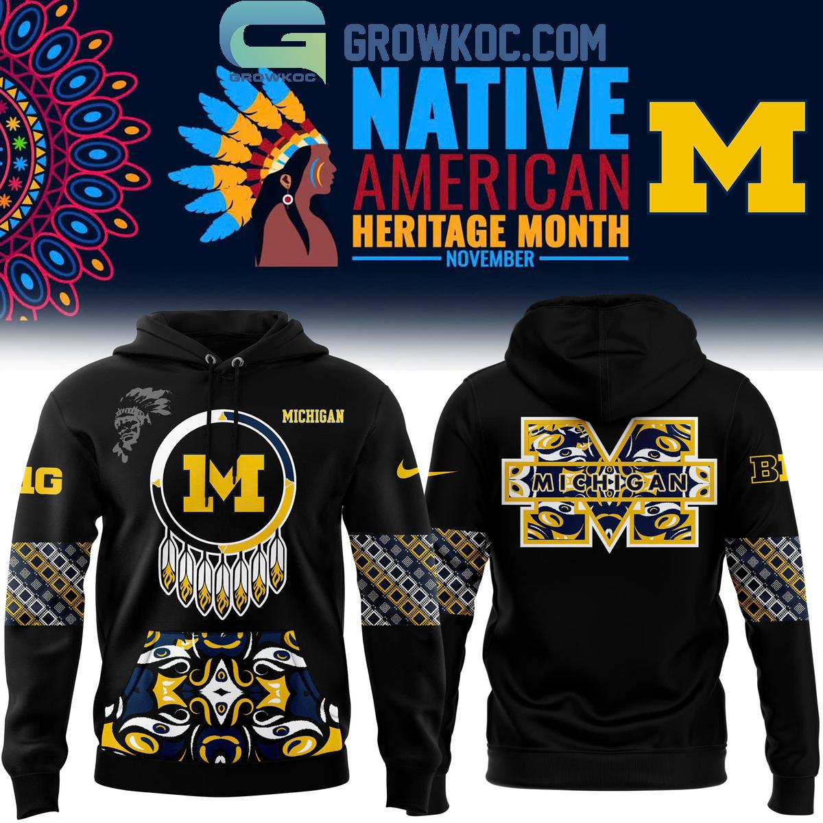 Michigan Wolverines The Memories 2024 Native American Heritage Month Hoodie T Shirt 1 1560l