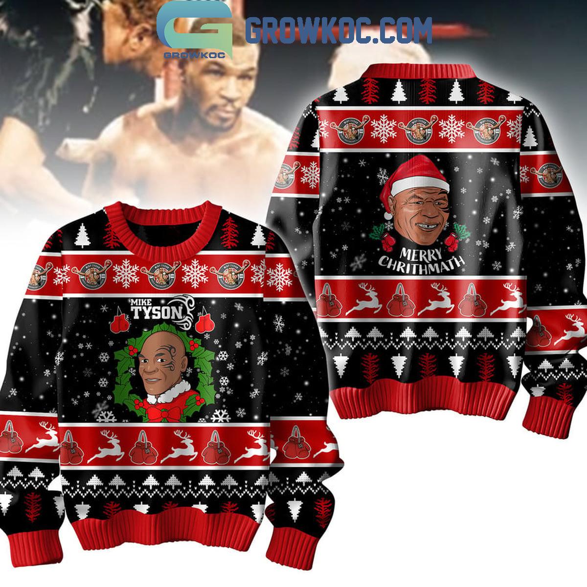 Mike Tyson Merry Christmas 2024 Iron Mike Ugly Sweater 1 1AJP1