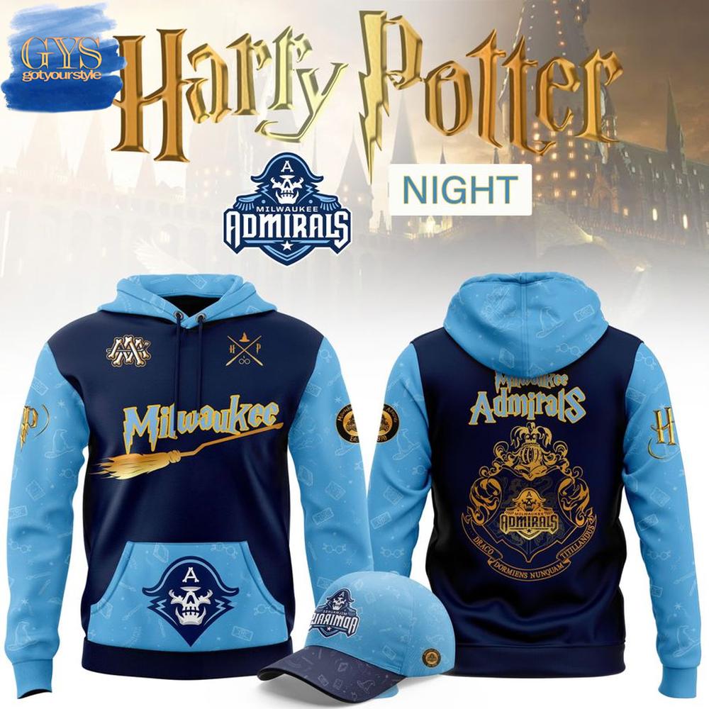 Milwaukee Admirals Harry Potter Night 2025 Limited Edition Hoodie 1