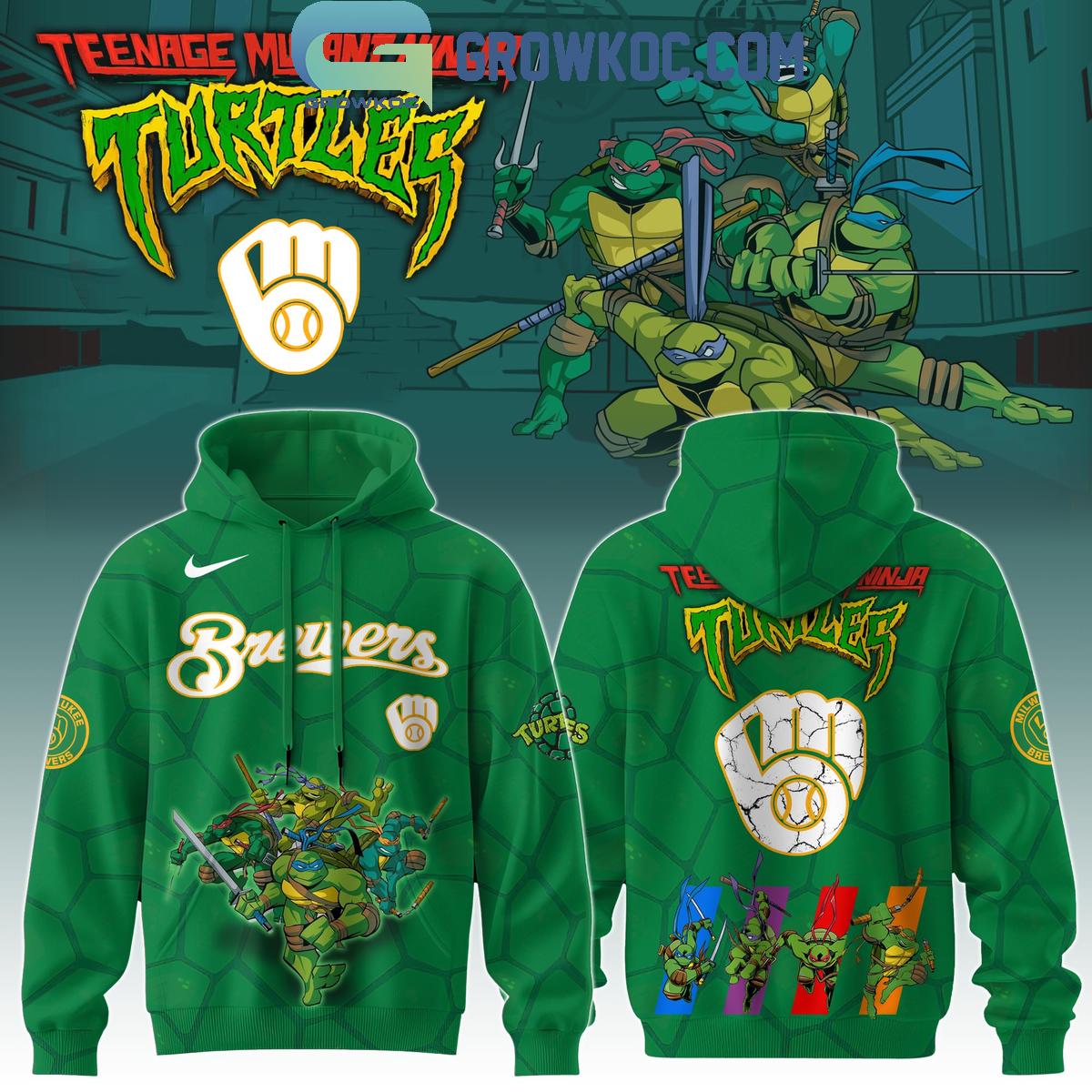Milwaukee Brewers MLB Ninja Turtles 2025 Special Hoodie T Shirt 1 Ijj2y