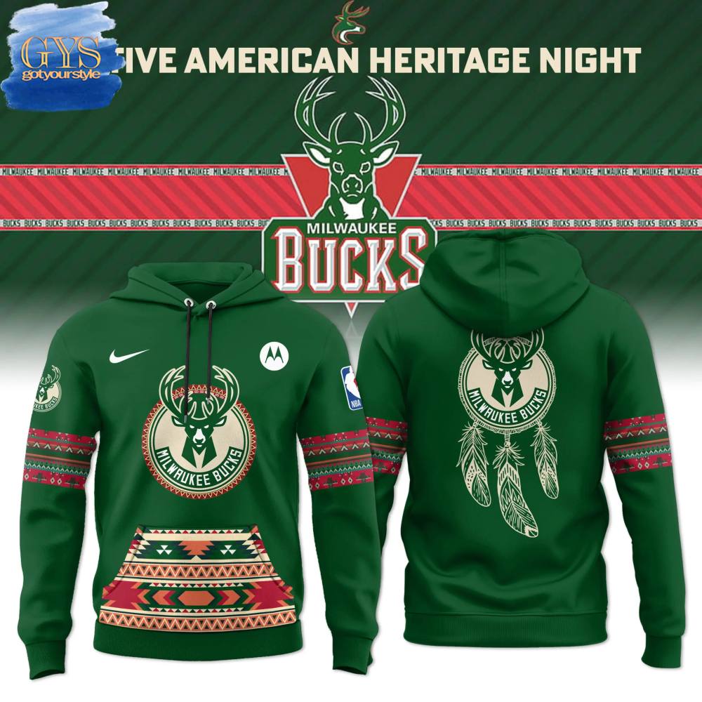 Milwaukee Bucks Native American Heritage Night 2024 Limited Edition Hoodie 1