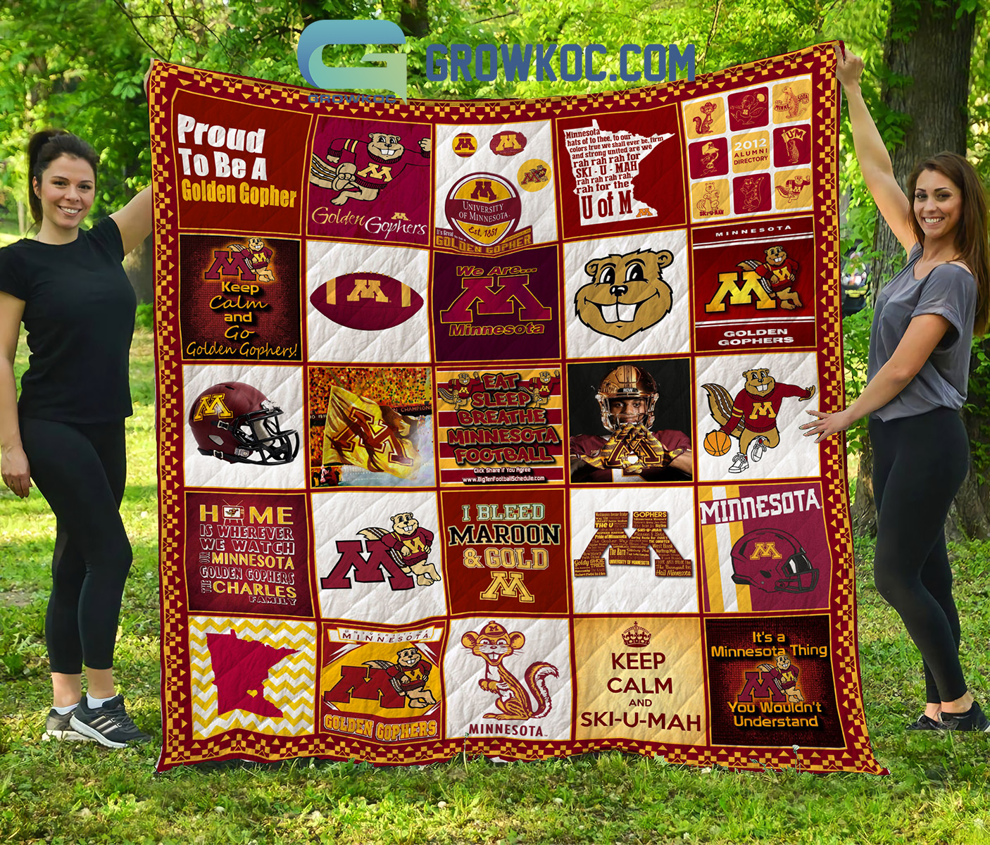 Minnesota Golden Gophers Football NCAA Collection Design Fleece Blanket Quilt2B1 hvh1U
