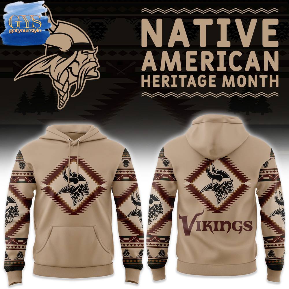 Minnesota Vikings NFL x National Native American Heritage Month Limited Edition Hoodie 1