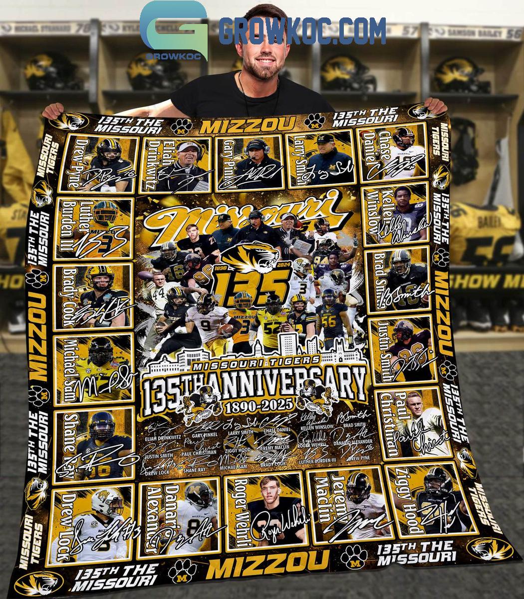Missouri Tigers 135th Anniversary 1890 2025 The Legend Team Fleece Blanket Quilt 1 XhV2l Missouri Tigers 135th Anniversary 1890 2025 The Legend Team Fleece Blanket Quilt 1 XhV2l