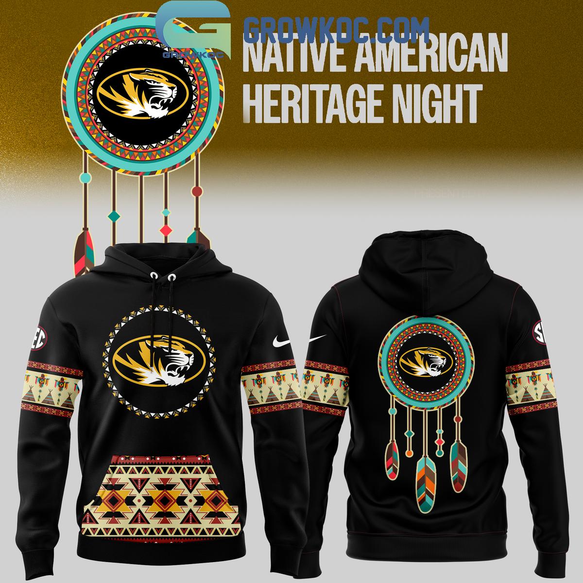 Missouri Tigers Football Remember Native American Heritage Hoodie T Shirt 1 1IEKq
