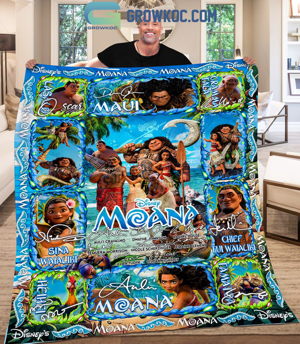Moana Princess Disney Fleece Blanket Quilt