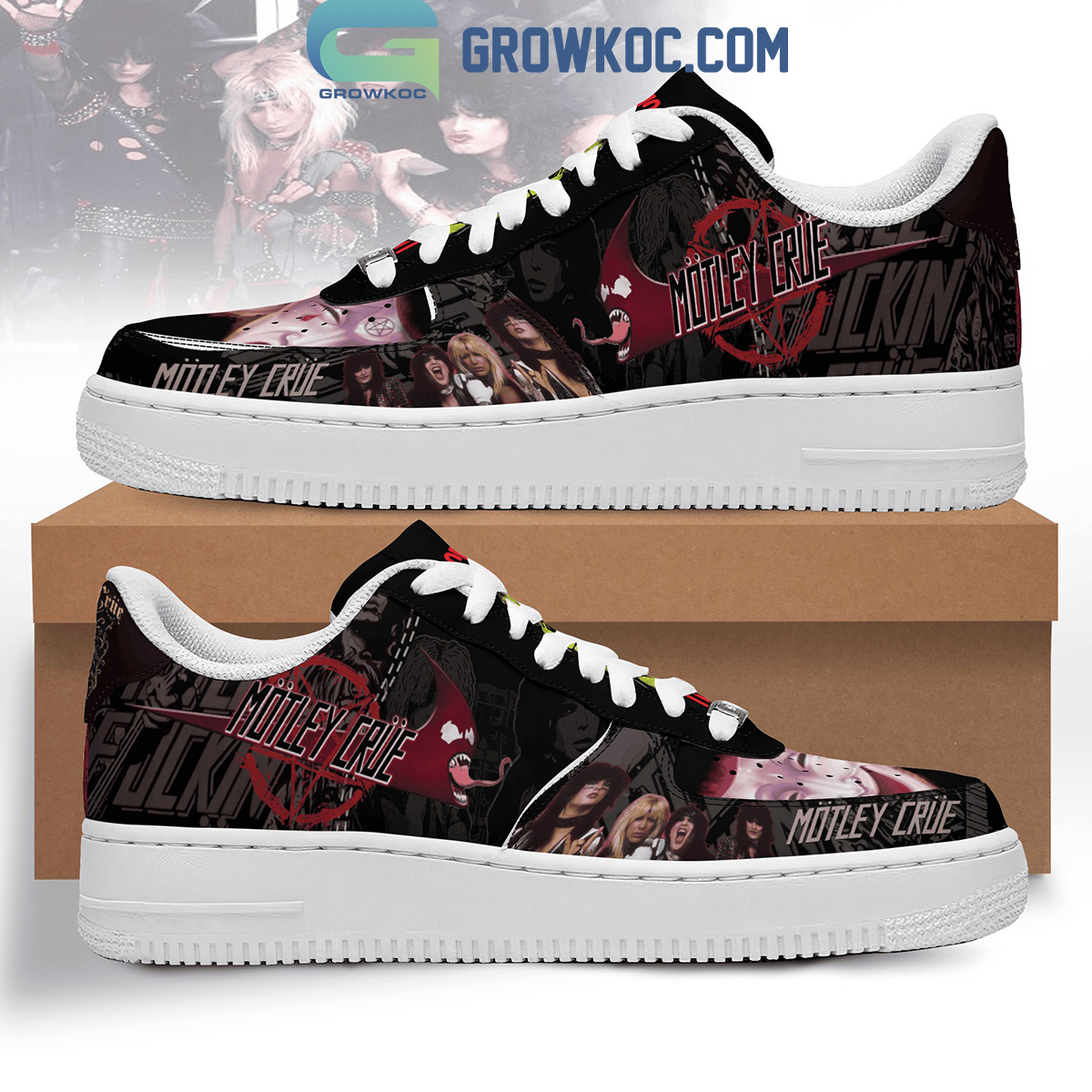 Motley Crue Too Young To Fall In Love Air Force 1 Shoes2B1 XONAC