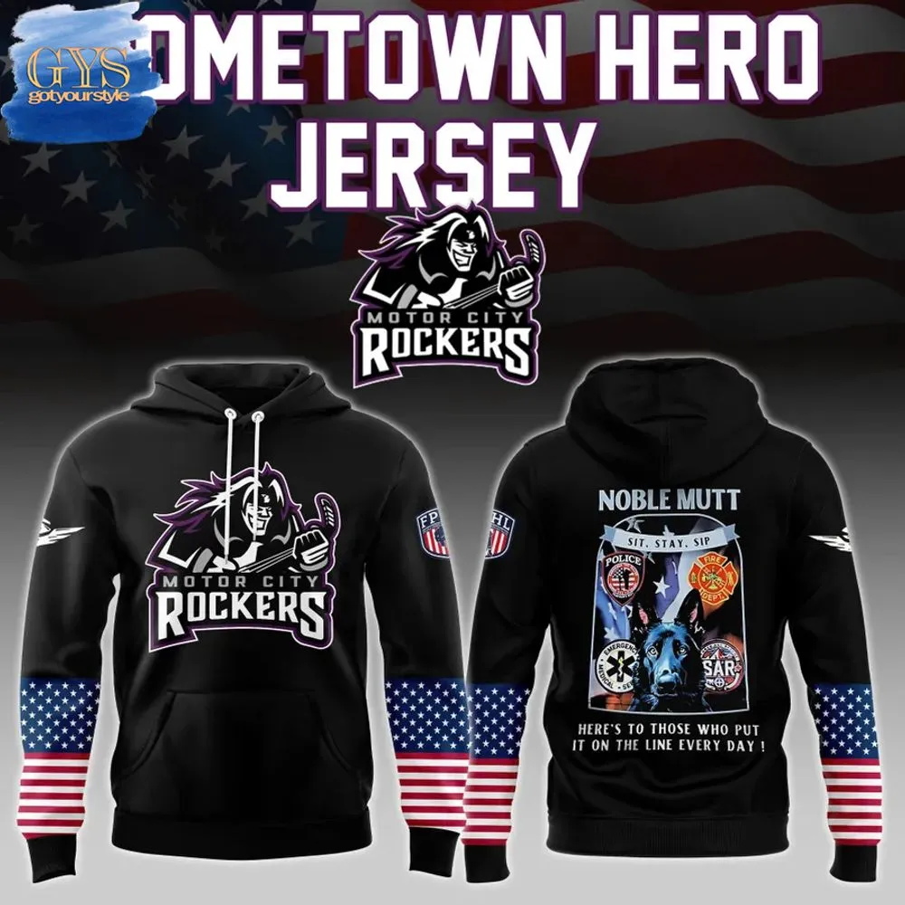 Motor City Rockers Home Town Hero Hoodie 2025 1