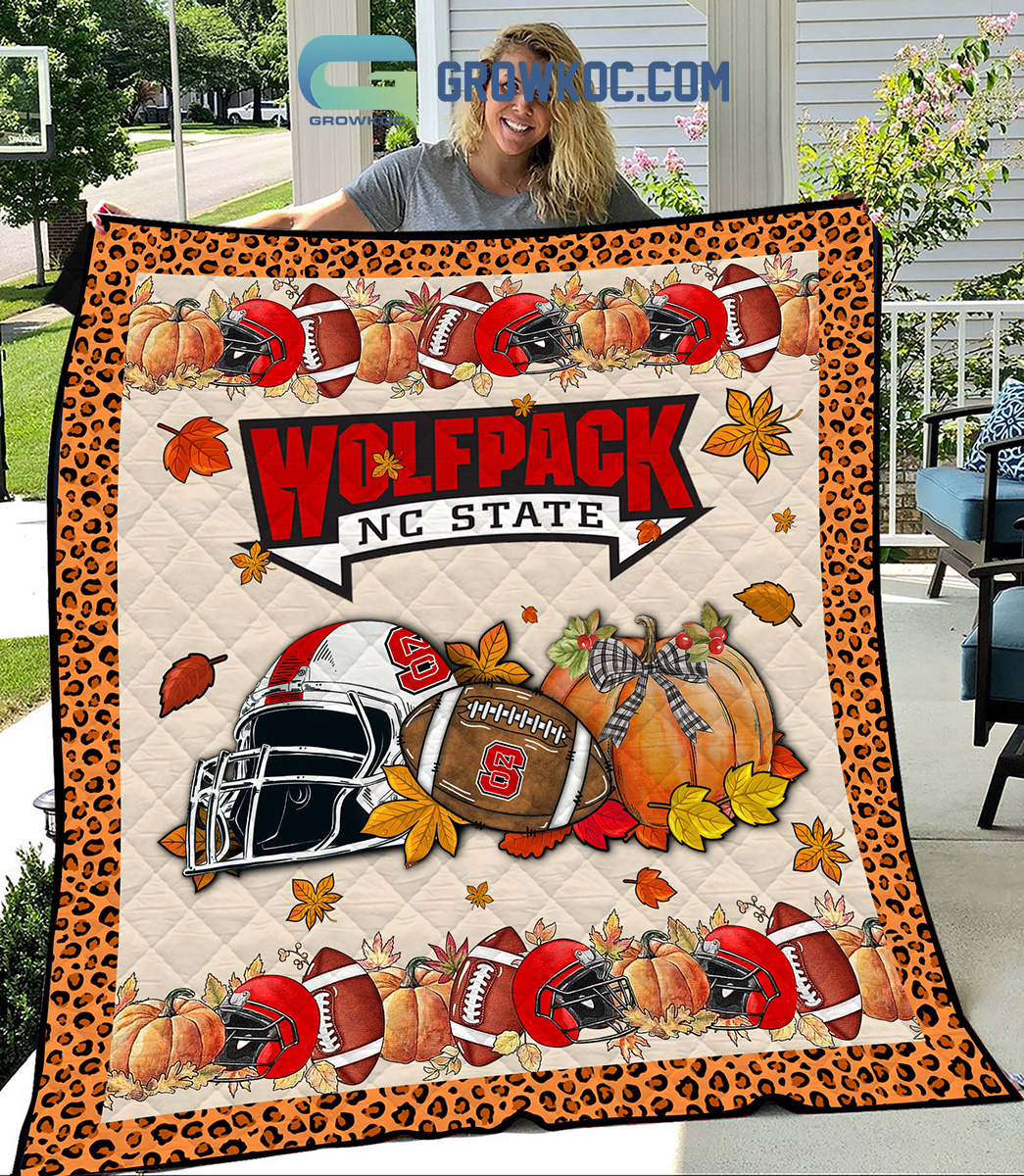NC State Wolfpack NCAA Football Welcome Fall Pumpkin Halloween Fleece Blanket Quilt2B1 ifgZh NC State Wolfpack NCAA Football Welcome Fall Pumpkin Halloween Fleece Blanket Quilt2B1 ifgZh