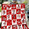 NC State Wolfpack NCAA Mickey Disney Fleece Blanket Quilt2B1 CLYXG