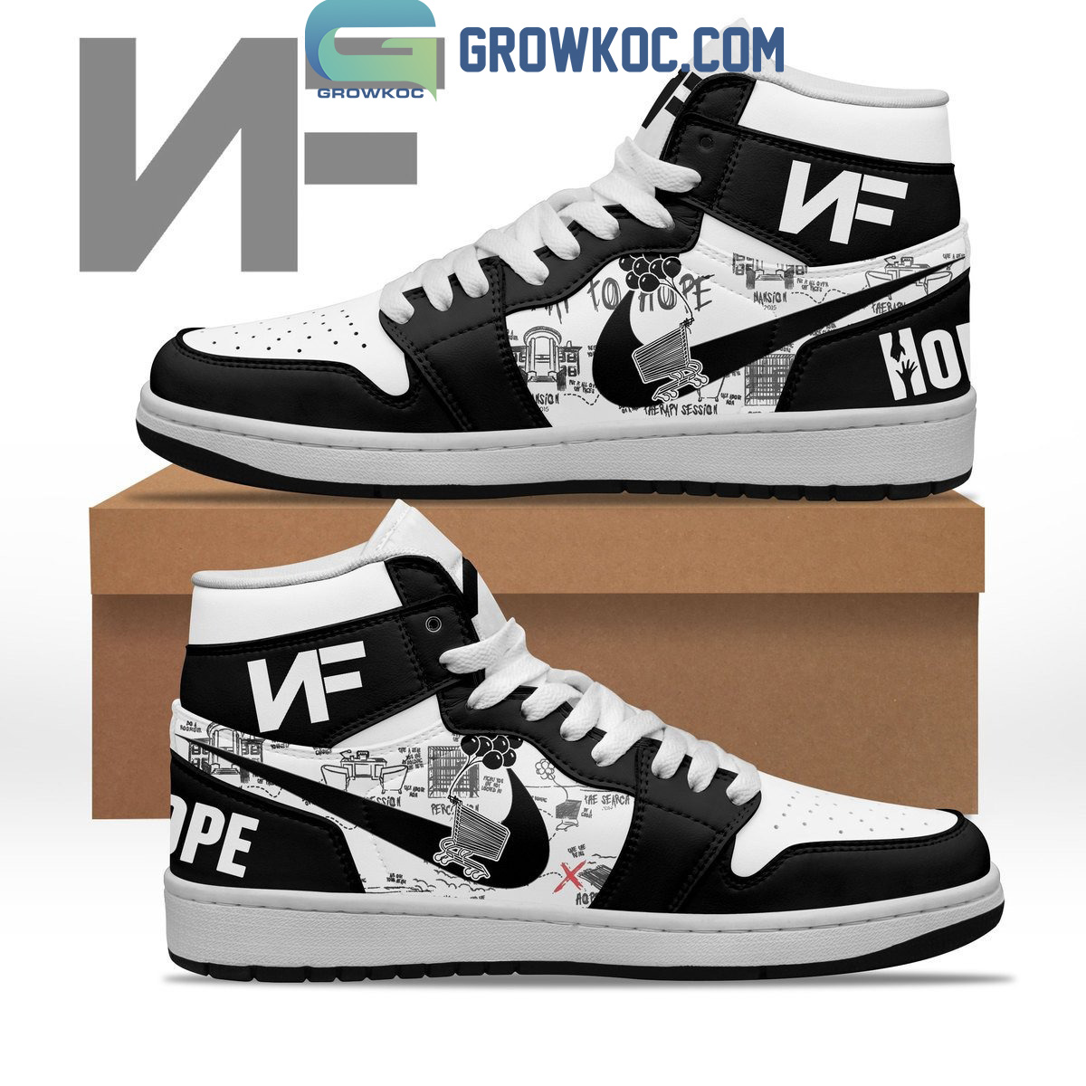 NF Band Hope Song Air Jordan 1 Shoes2B1 LB4db