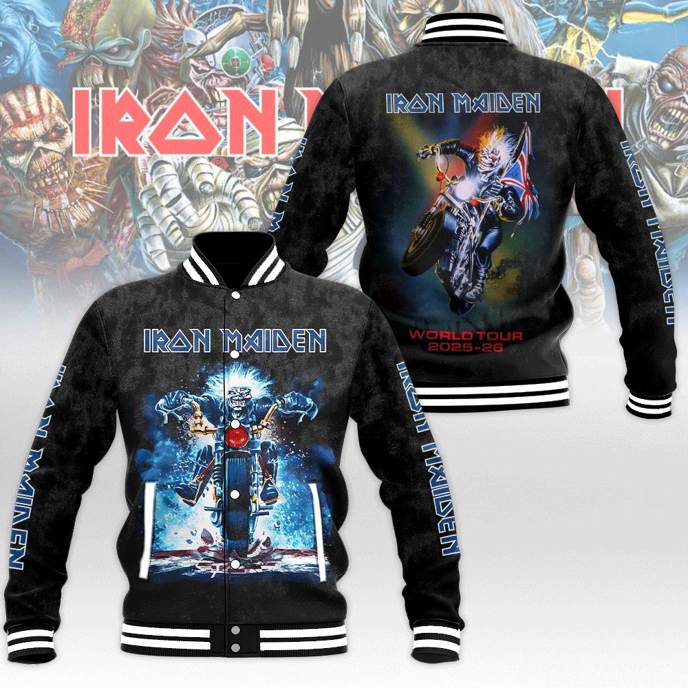 NGHIAVT2413 8 Iron Maiden Varsity Jacket
