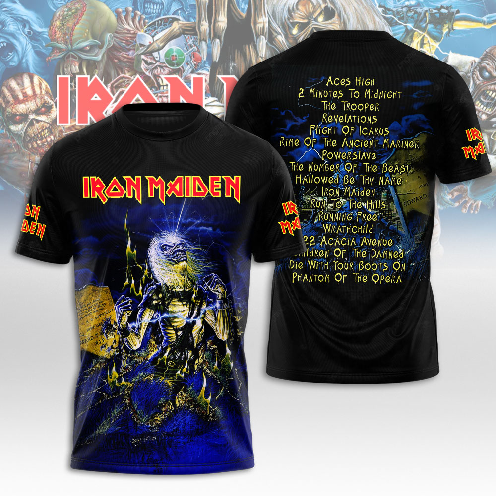 NGHIAVT3791 Iron Maiden Tshirt