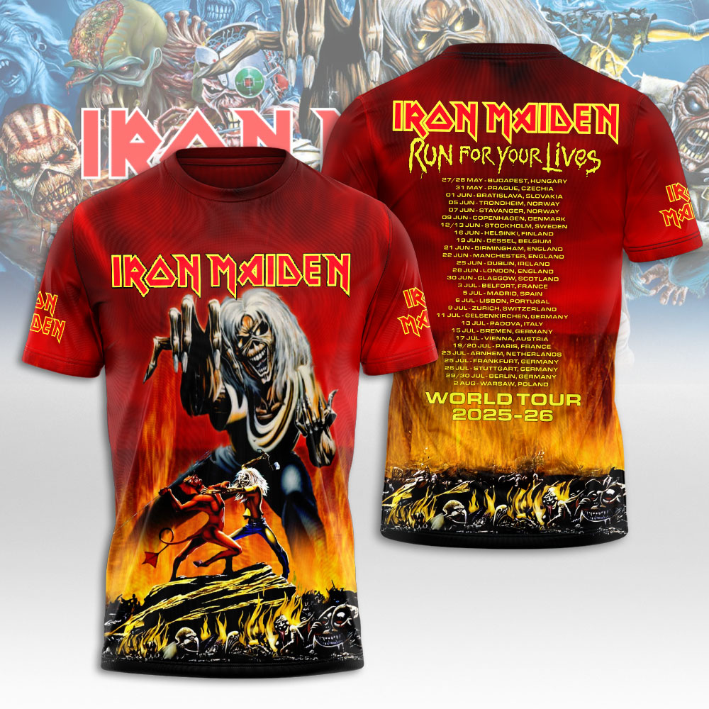 NGHIAVT3795 Iron Maiden Tshirt