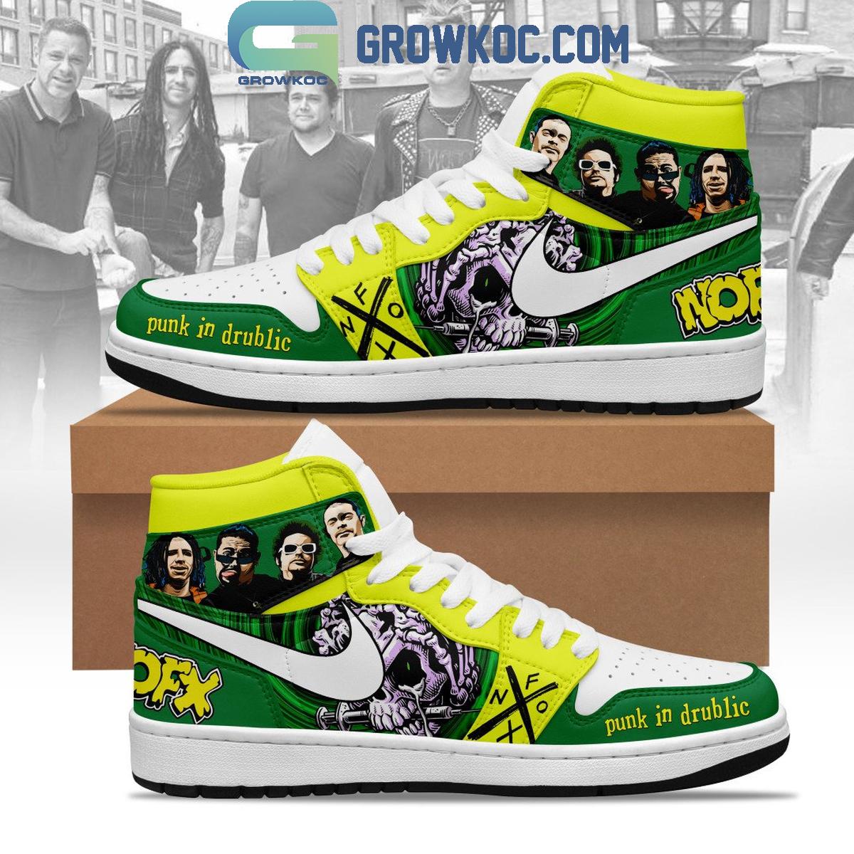NOFX Punk Band In Drublic Air Jordan 1 Shoes 1 uOoz6 1