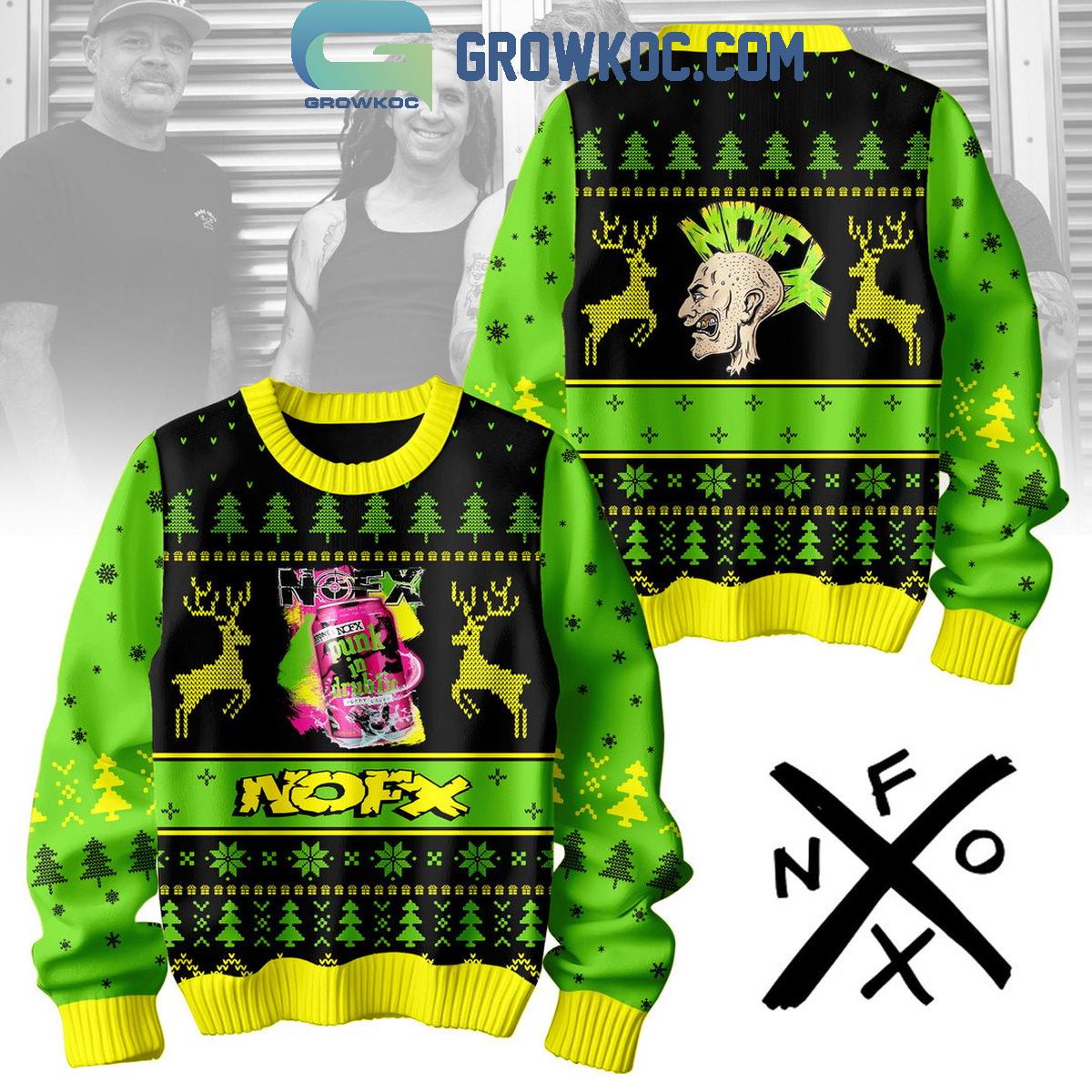 NOFX The Idiots Are Taking Over Merry Christmas 2024 Ugly Sweater 1 FNYTk