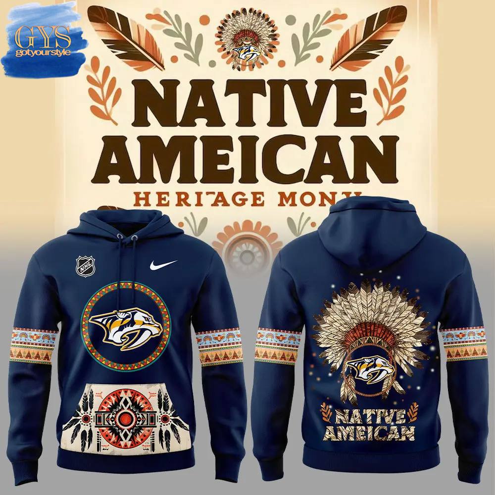 Nashville Predators Native American Heritage Month Limited Edition Hoodie 1