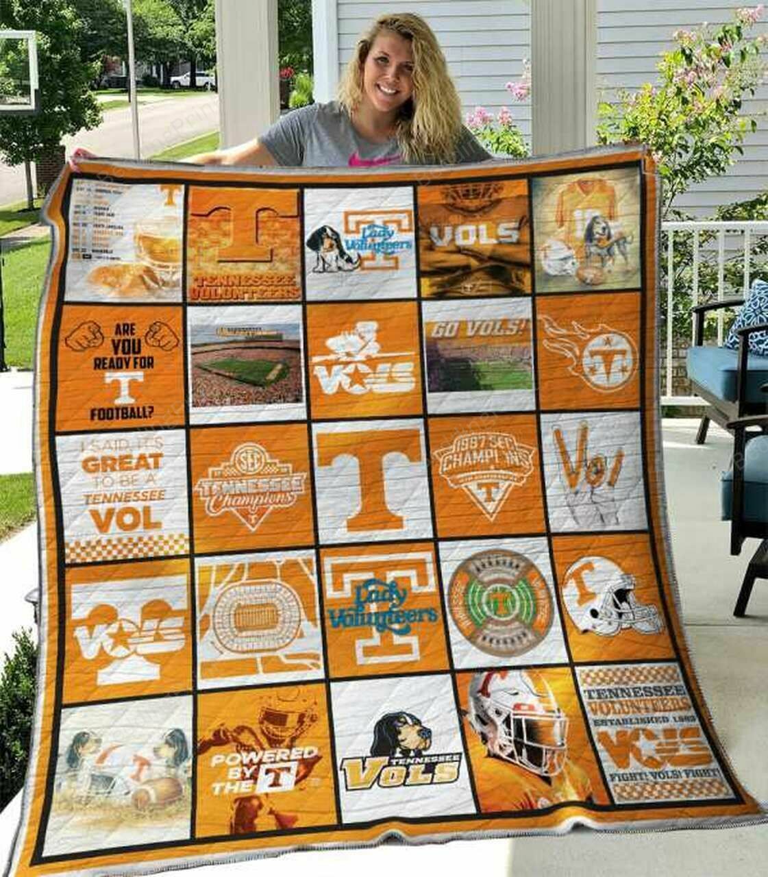 Ncaa Tennessee Volunteers Custom Quilt Bedding Set Blanket for Home Decoration and Gifts 0