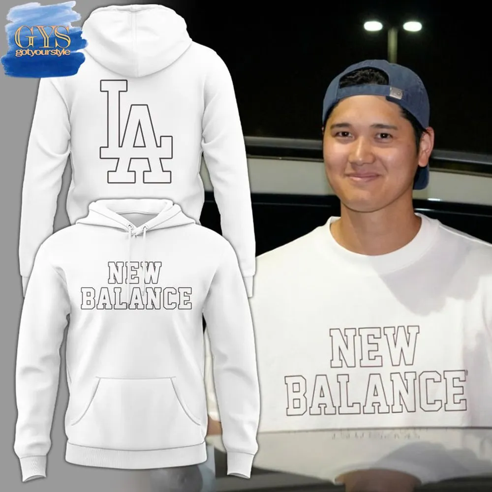 New Blance x LA Dodgers Limited Edition White Hoodie 1