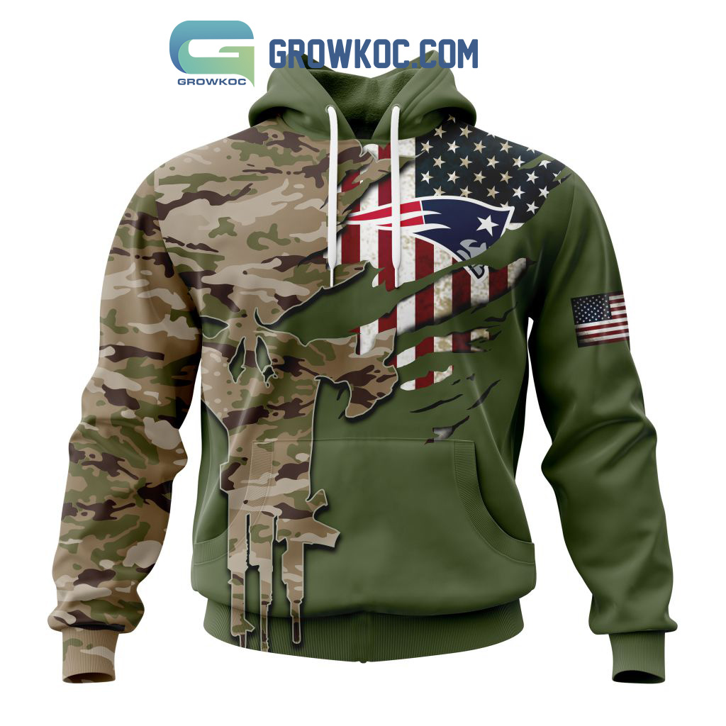 New England Patriots Personalized Veterans Camo Hoodie Shirt2B1 yQb3L