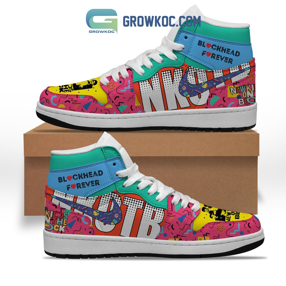 New Kids On The Block Blockhead Forever Air Jordan 1 Shoe2B1 ITeo0