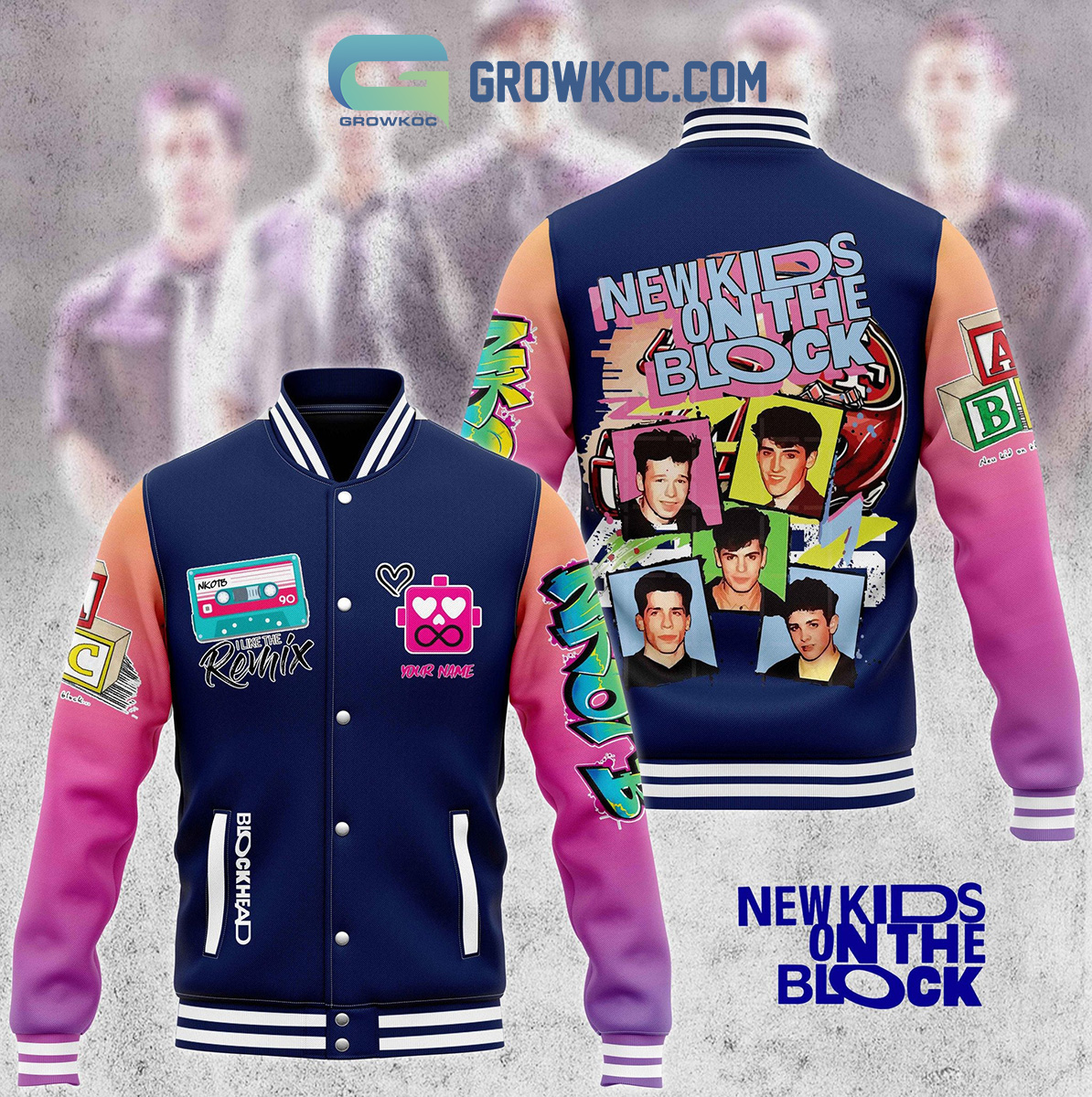 New Kids On The Block Love Personalized Baseball Jacket2B1 RCEQU