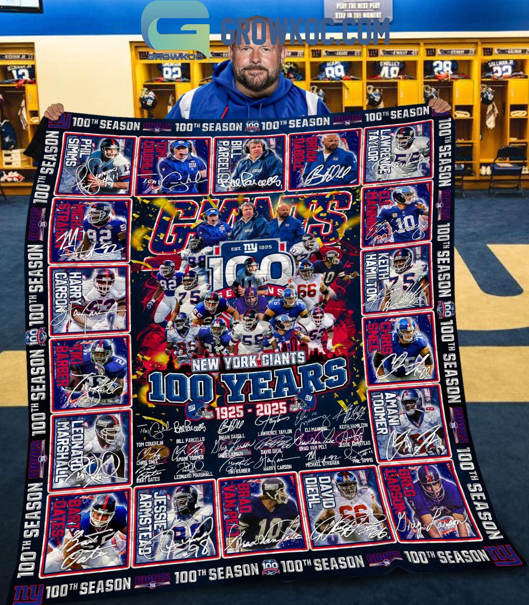 New York Giants 100 Years Of Memories 1925 2025 Fleece Blanket Quilt 1 gpBiR New York Giants 100 Years Of Memories 1925 2025 Fleece Blanket Quilt 1 gpBiR