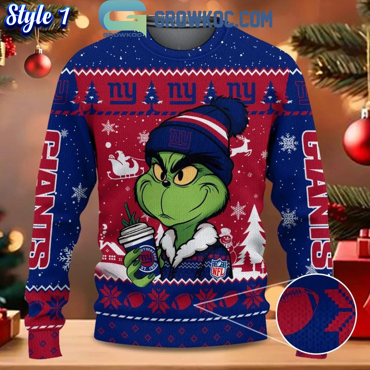 New York Giants Grinch Stolen Christmas 2024 Grinchmas Ugly Sweater 1 MEeyo 1