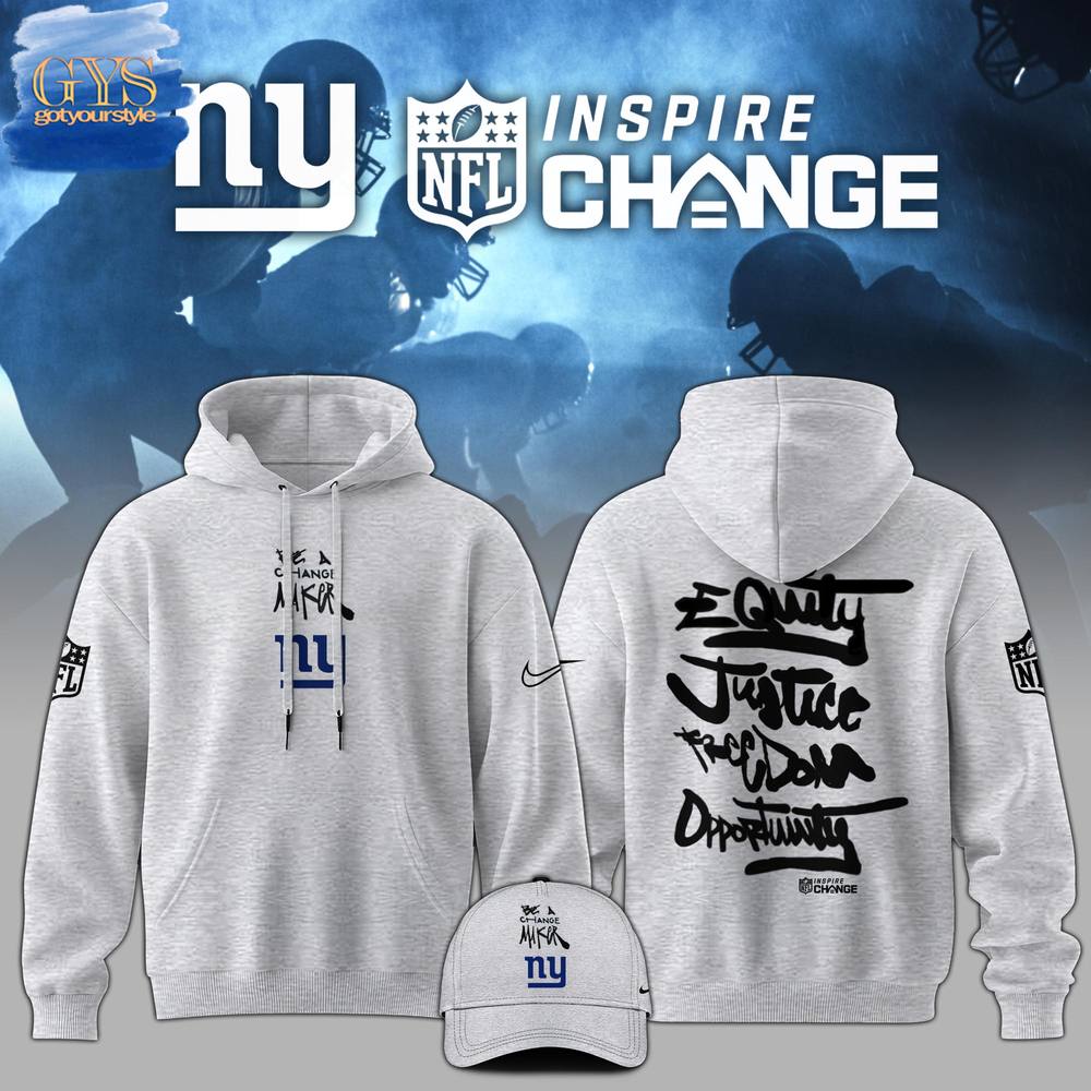 New York Giants NFL Be A Change Maker Hoodie 1