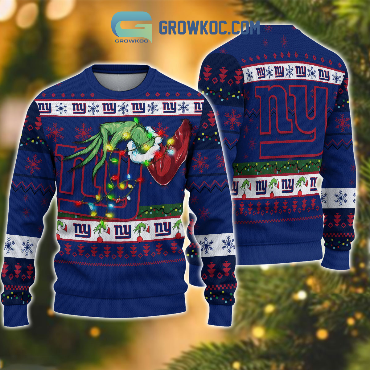 New York Giants NFL Grinch Christmas Ugly Sweater2B1 LeIK3