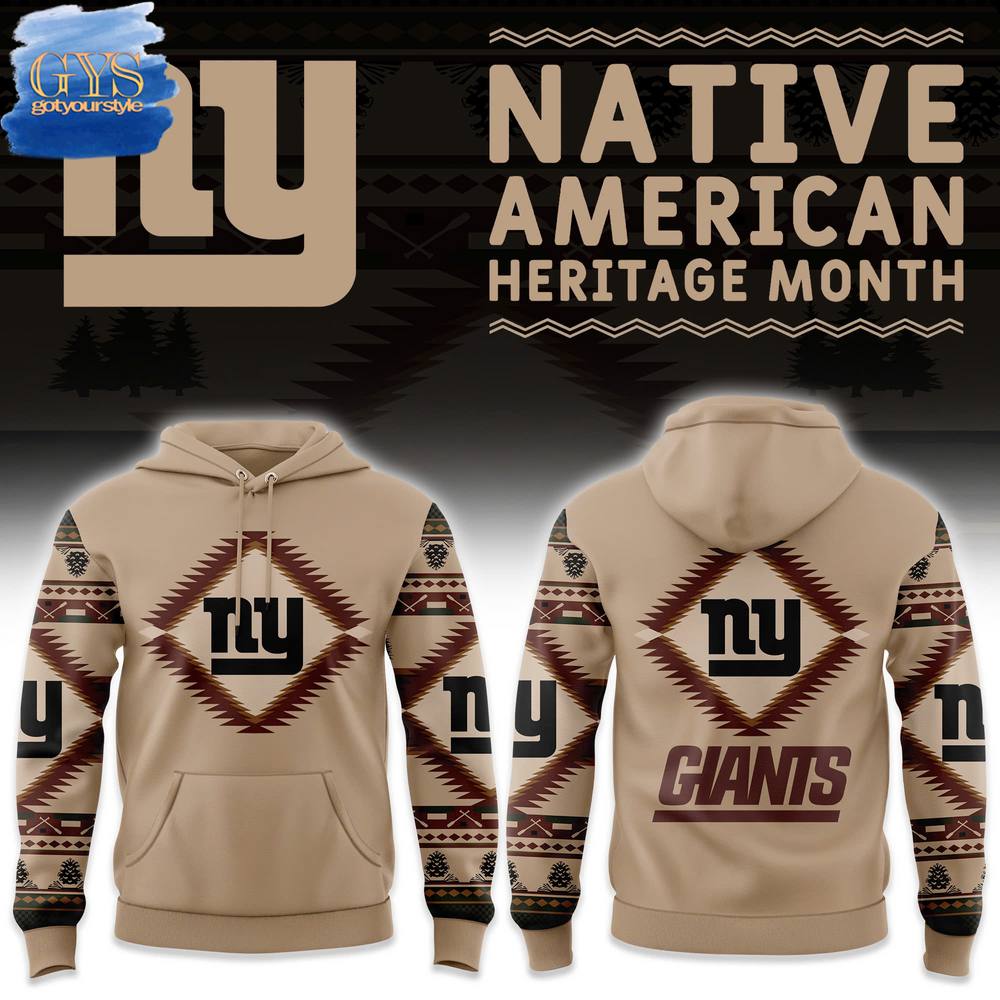 New York Giants NFL x National Native American Heritage Month Limited Edition Hoodie 1