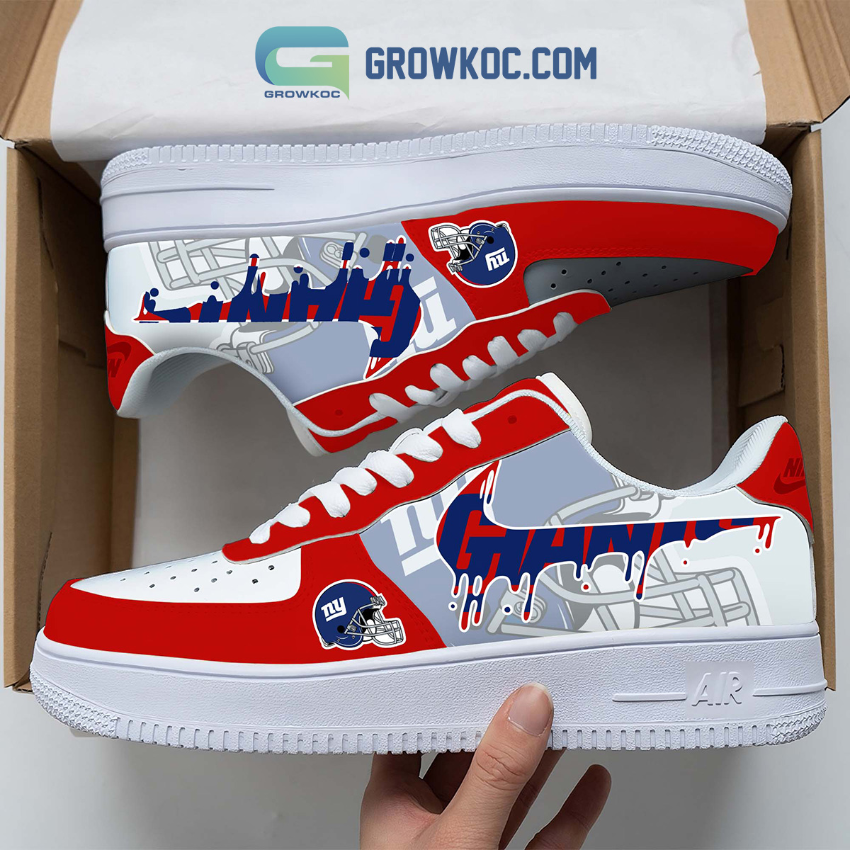 New York Giants Team Logo Fan Air Force 1 Shoes2B1 jwost