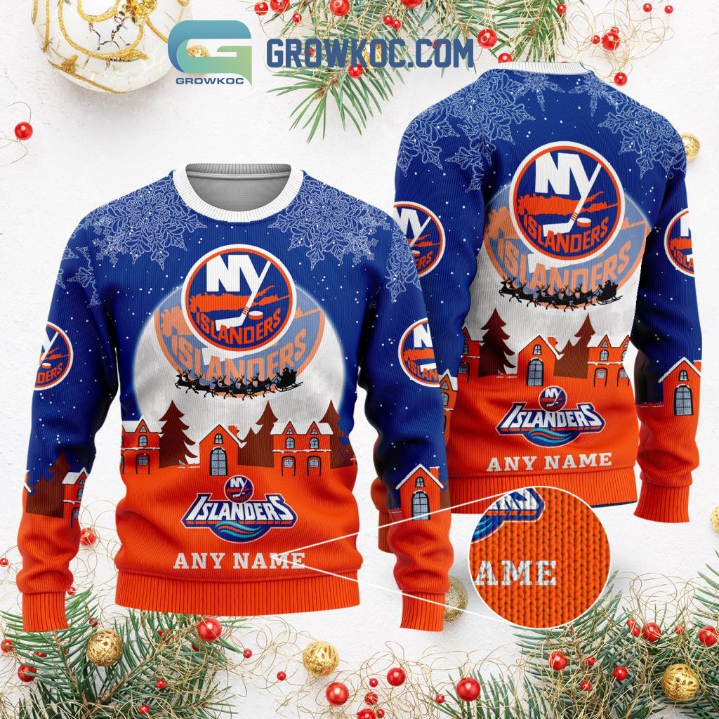 New York Islanders NHL Merry Christmas Personalized Ugly Sweater2B1 rsvzN