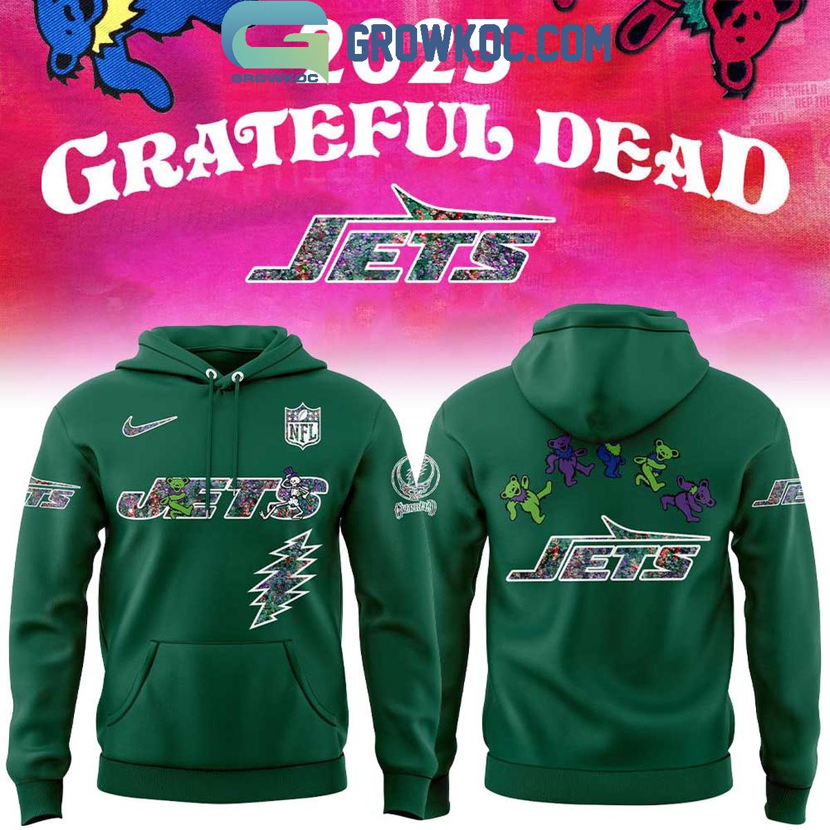 New York Jets Celebration Grateful Dead 60 Years 2025 Hoodie Shirt 1 RP2mW