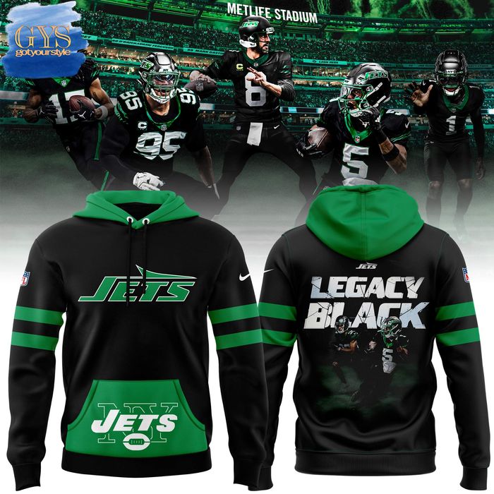 New York Jets Legacy Black Limited Edition Hoodie 1