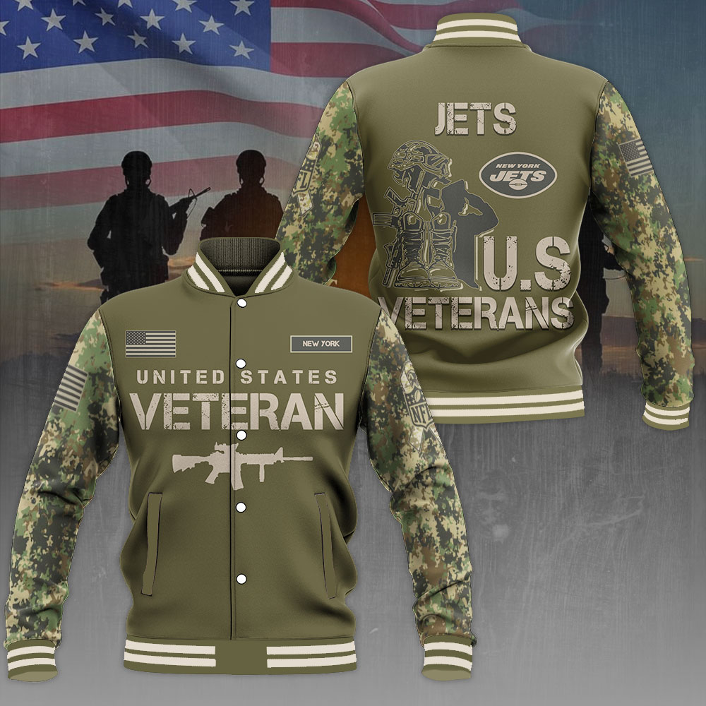 New York Jets x US Veterans Varsity Jacket MAITM12826 plinh