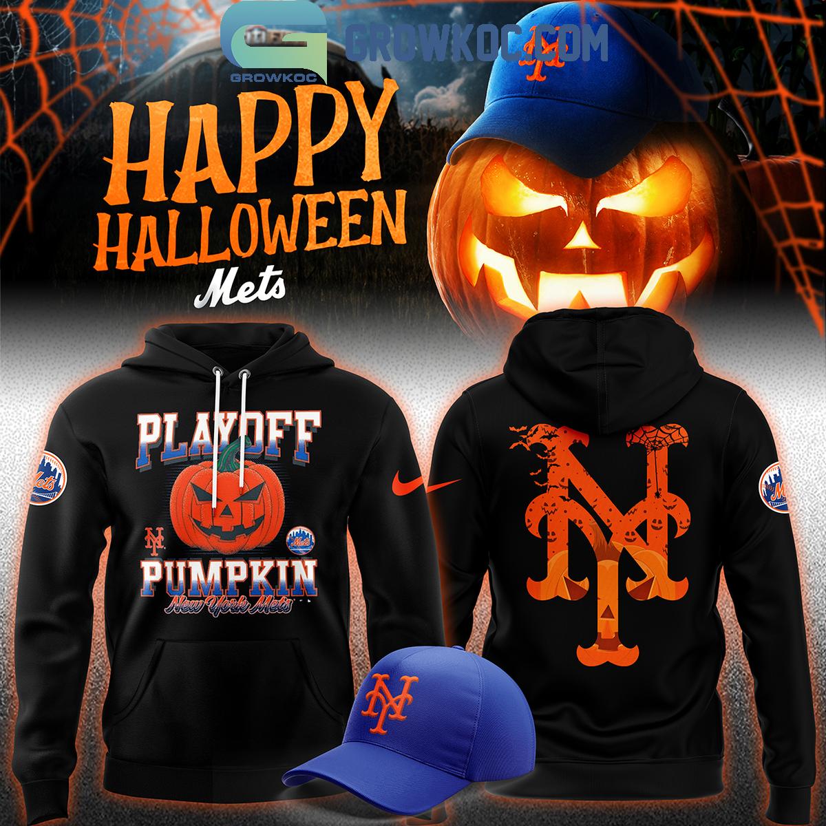 New York Mets 2024 Postseason Playoff Pumpkin Halloween Hoodie T Shirt 1 Ci3NP