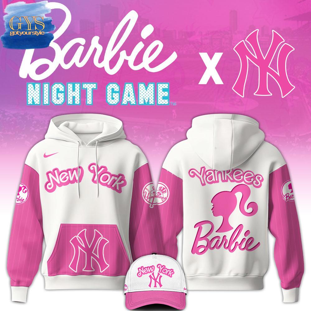 New York Yankees MLB x Barbie Night Game Limited Edition Hoodie 2025 1