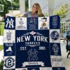 New York Yankees Quilt Blanket Bedding Set Gifts for MLB Fans 0