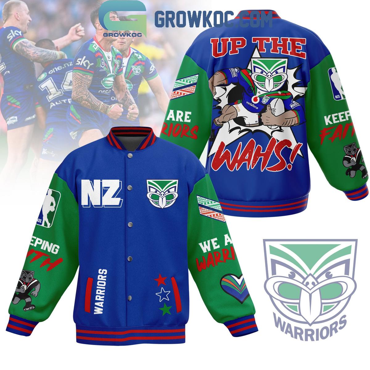 New Zealand Warriors Up The WAHS Keep Faith Baseball Jacket 1 eP5p6