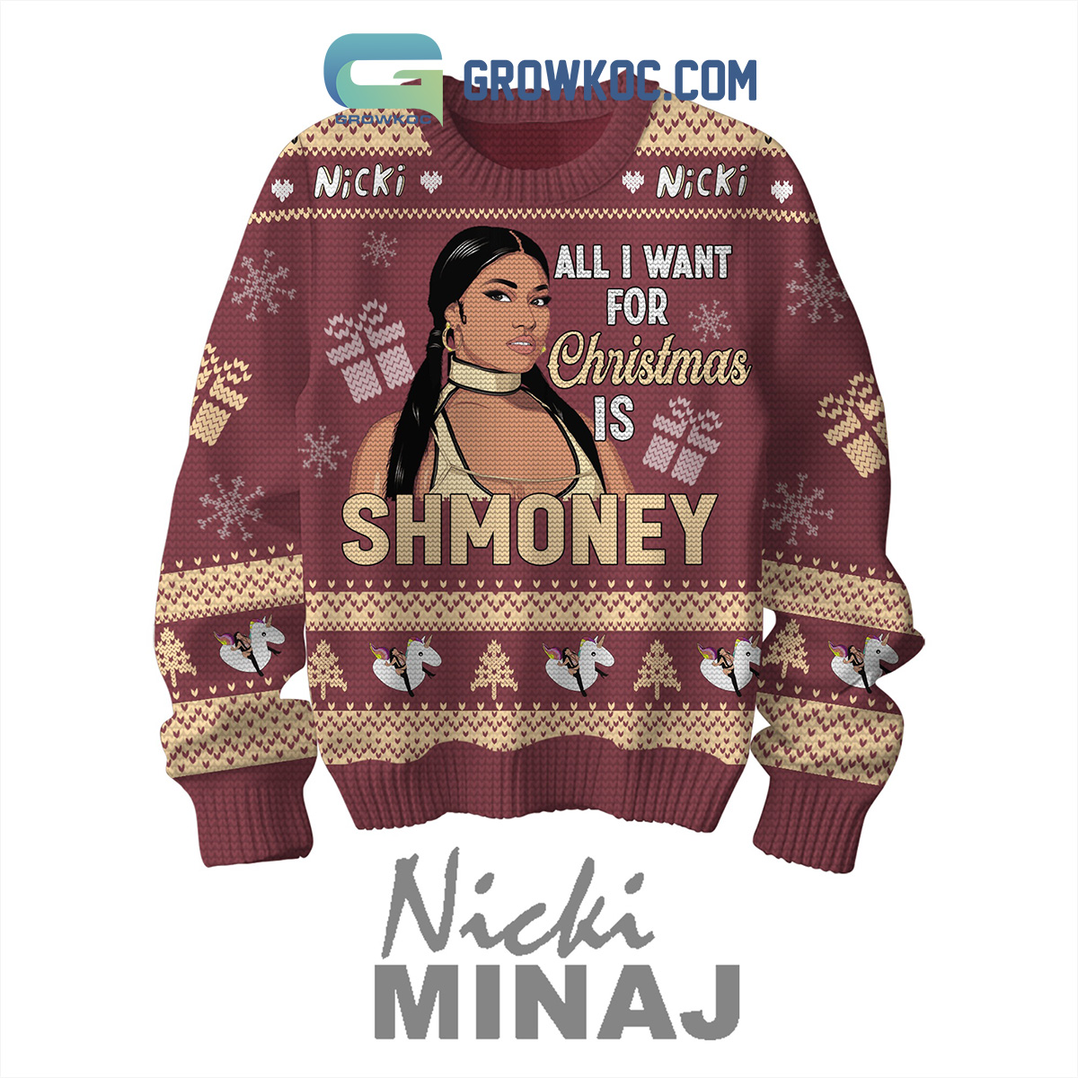 Nicki Minaj ShMoney Christmas Ugly Sweater2B1 iwSn4