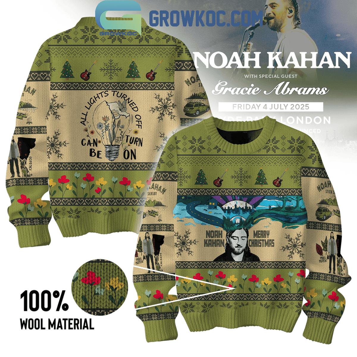 Noah Kahan All Lights Turned Off Can Be Turn On 2024 Christmas Ugly Sweater 1 dslcX