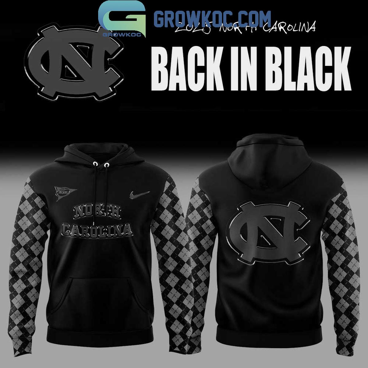 North Carolina Tar Heels Back In Black Hoodie Shirt 1 LYiUf