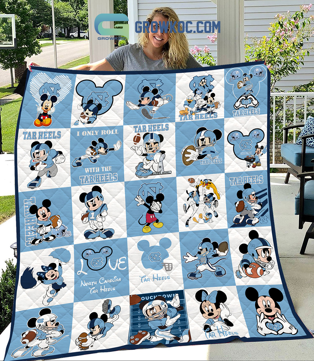 North Carolina Tar Heels NCAA Mickey Disney Fleece Blanket Quilt2B1 uE5oE North Carolina Tar Heels NCAA Mickey Disney Fleece Blanket Quilt2B1 uE5oE