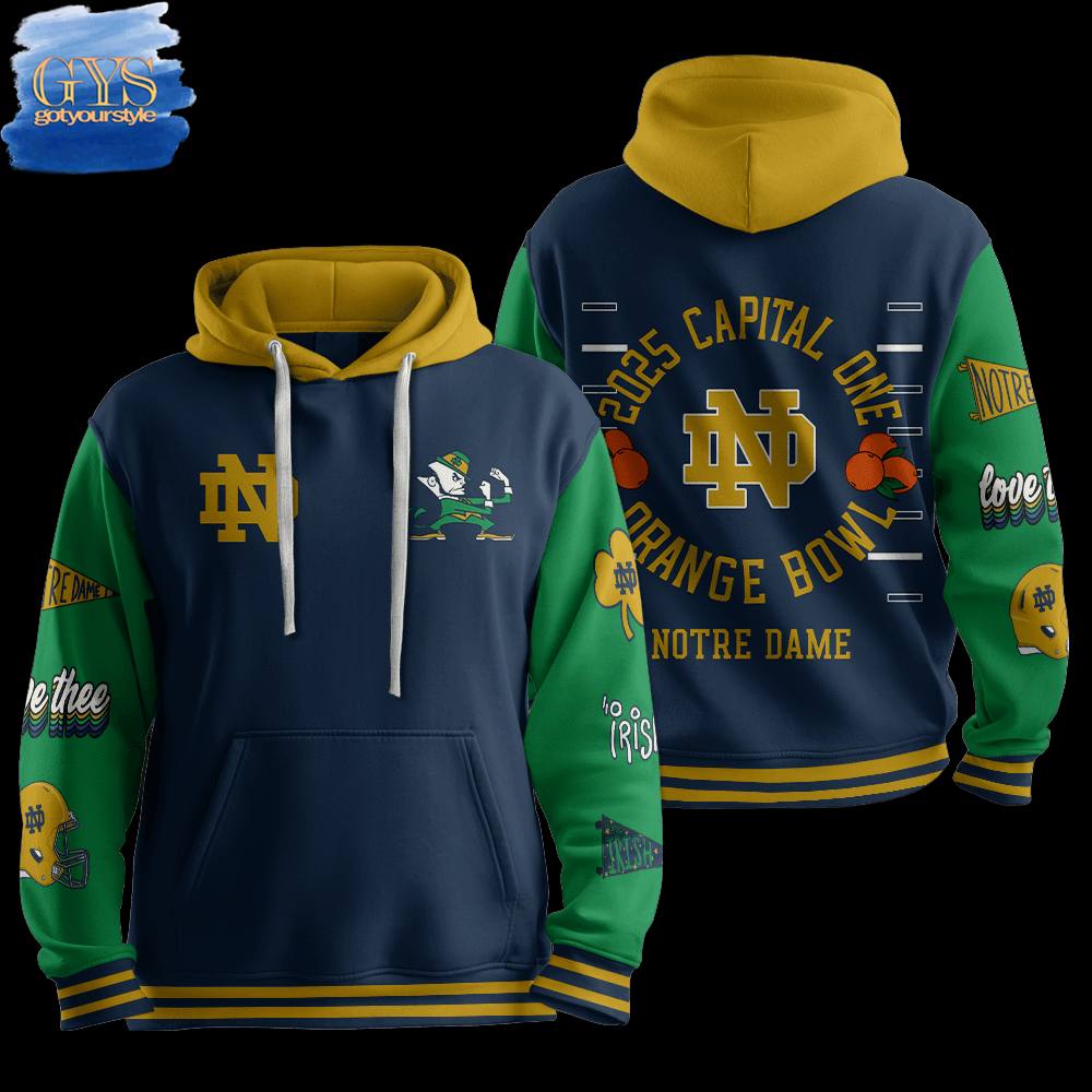 Notre Dame 2025 Capital One Orange Bowl Hoodie 1