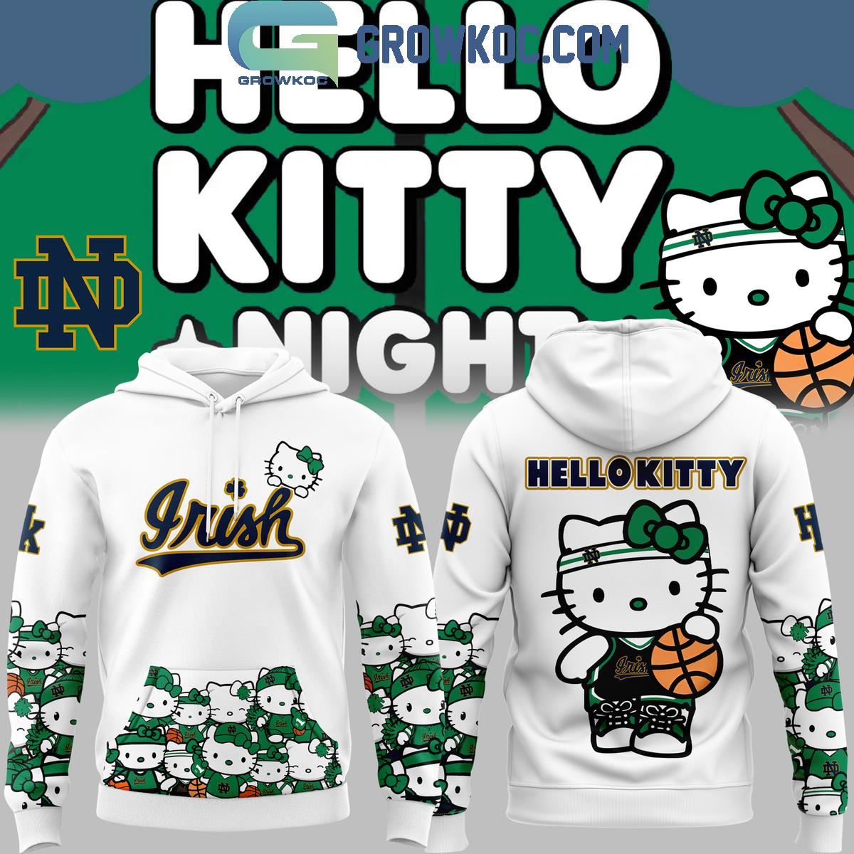 Notre Dame Fighting Irish Hello Kitty Just Stay Cool 2024 Hoodie T Shirt White 1 BBw7i