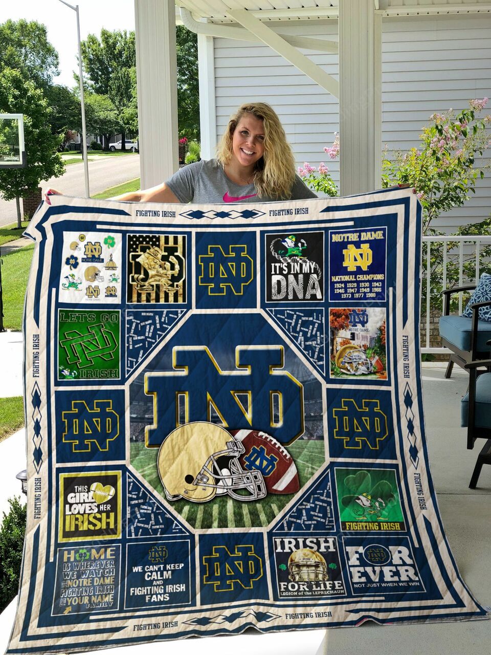 Notre Dame Quilt Blanket Bedding Set for Home Decoration and Gifts for Fans 0