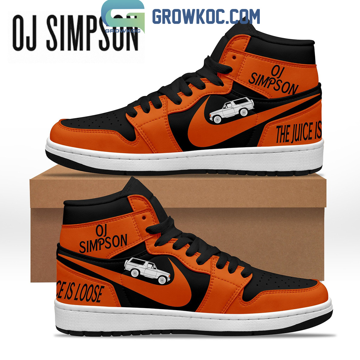 O. J. Simpson The Juice Is Loose Air Jordan 1 Shoes 2B1 Z1zMo
